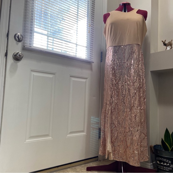 Grace Karin Tan Sleeveless Sequins Dress - Picture 2 of 15